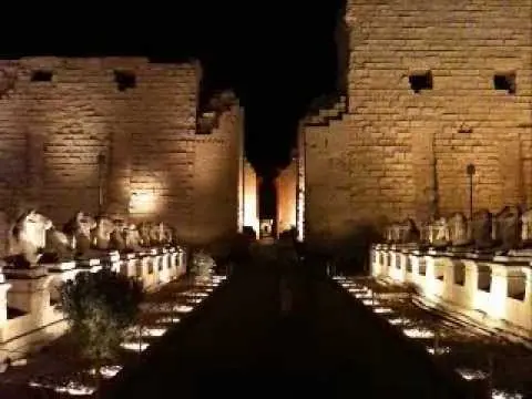 Sound and Light Show at Karnak Temple in Luxor